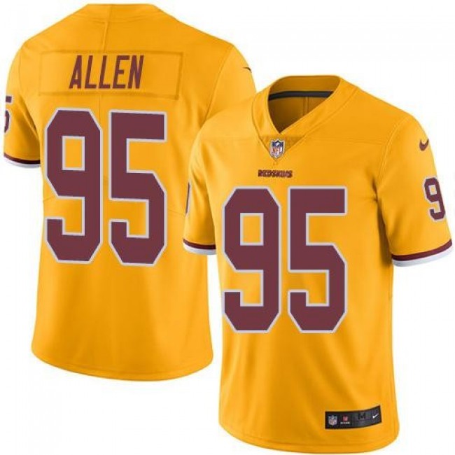 حبوب زهرة الربيع NFL Jersey For Cheap-Washington Redskins #95 Jonathan Allen Gold ... حبوب زهرة الربيع