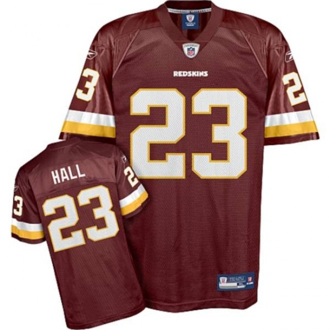 Redskins #23 DeAngelo Hall Red Stitched NFL Jersey