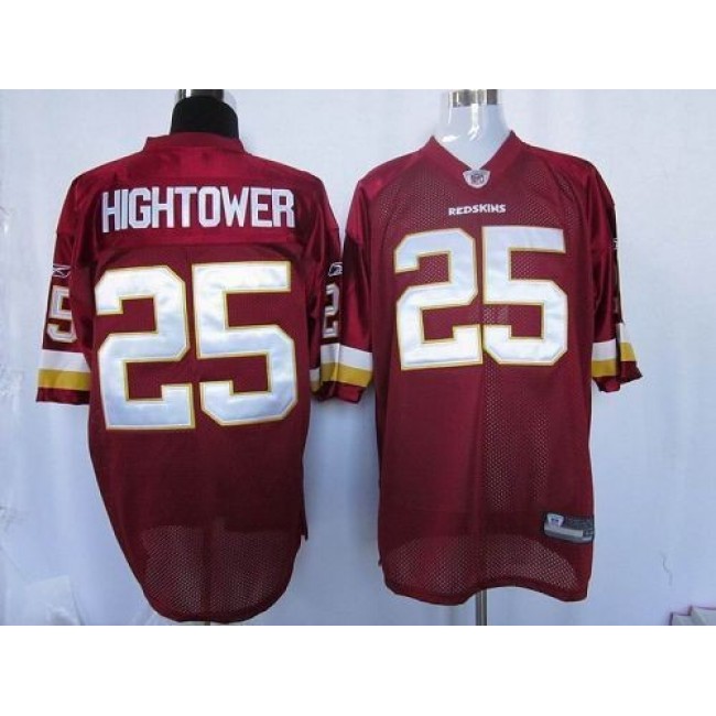 Redskins #25 Tim Hightower Red Stitched NFL Jersey