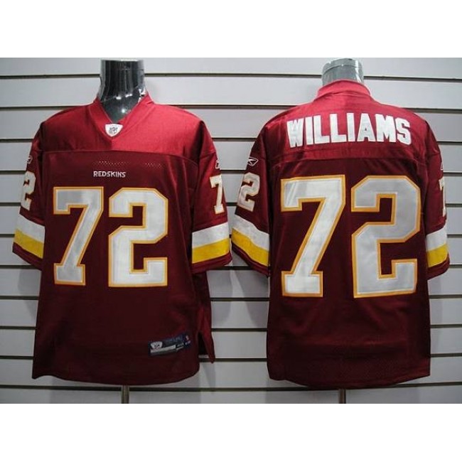 Redskins #72 Doug Williams Stitched Red NFL Jersey