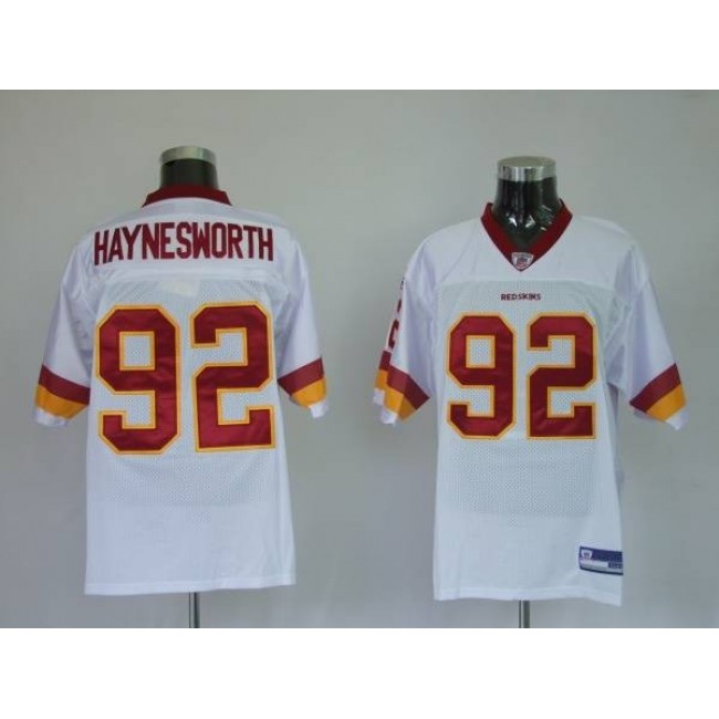 Redskins #92 Albert Haynesworth Stitched White NFL Jersey