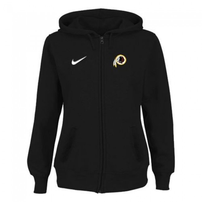 Women's Washington Redskins Stadium Rally Full Zip Hoodie Black Jersey